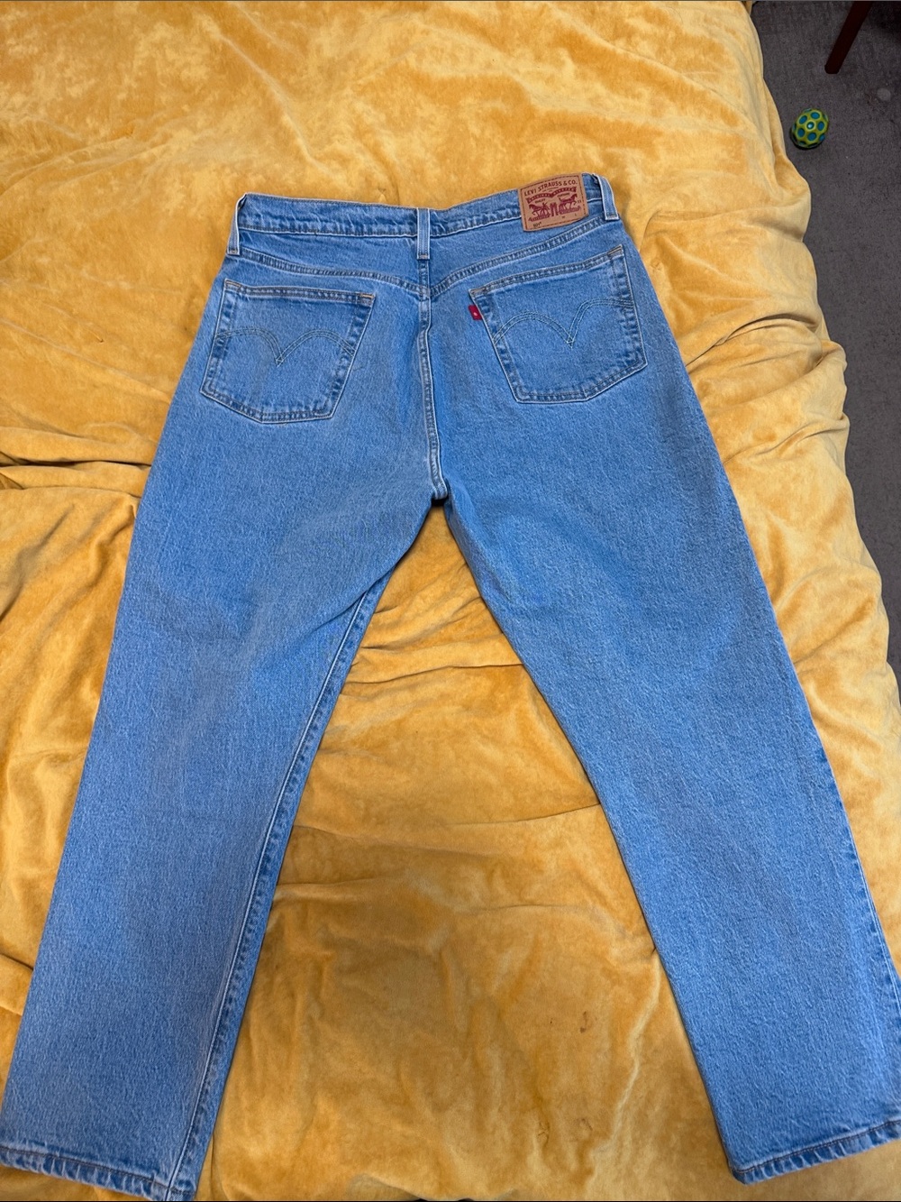 Levi's 501 Straight Leg Light Blue Denim Jeans